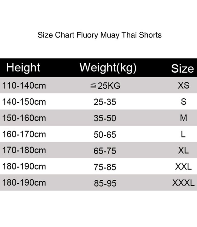 Fluory Muay Thai Shorts Kickboxen Camo Stripe Schwarz MTSF86