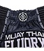 Fluory Fluory Muay Thai Shorts Kickboxing Camo Stripe Black MTSF86