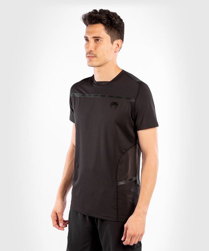 Venum G-Fit Dry-Tech T-shirt Black Black - FIGHTWEAR SHOP EUROPE