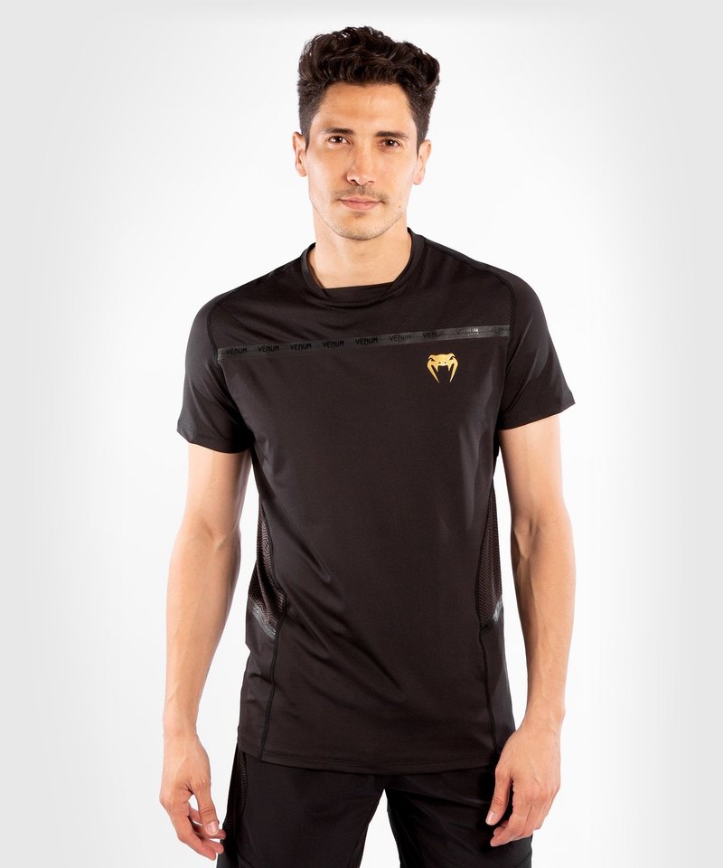 Venum Venum G-Fit Dry-Tech T-Shirt Schwarz Gold