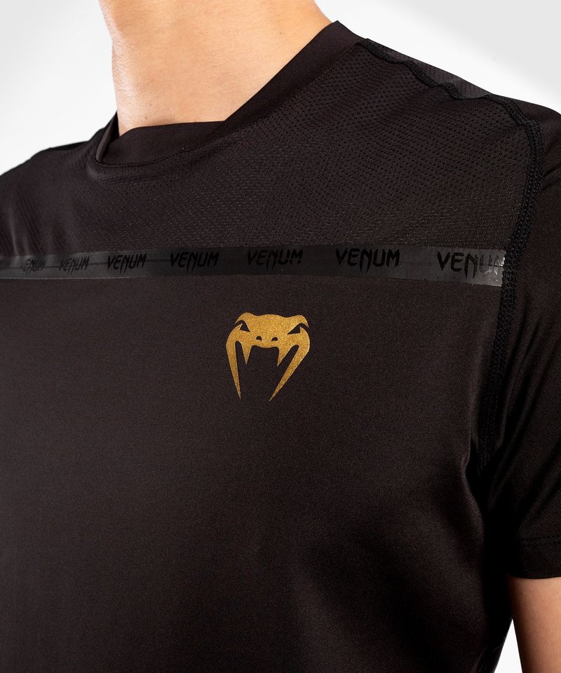 Venum Venum G-Fit Dry-Tech T-Shirt Schwarz Gold