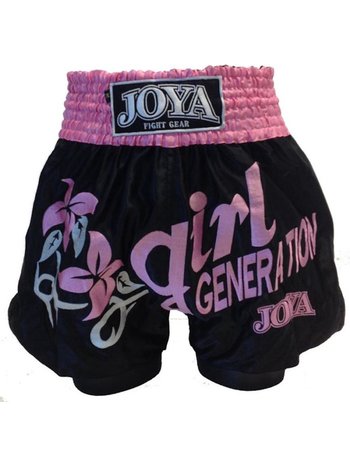 Joya Joya Girl Generation Muay Thai Kickboxing Shorts Black Pink