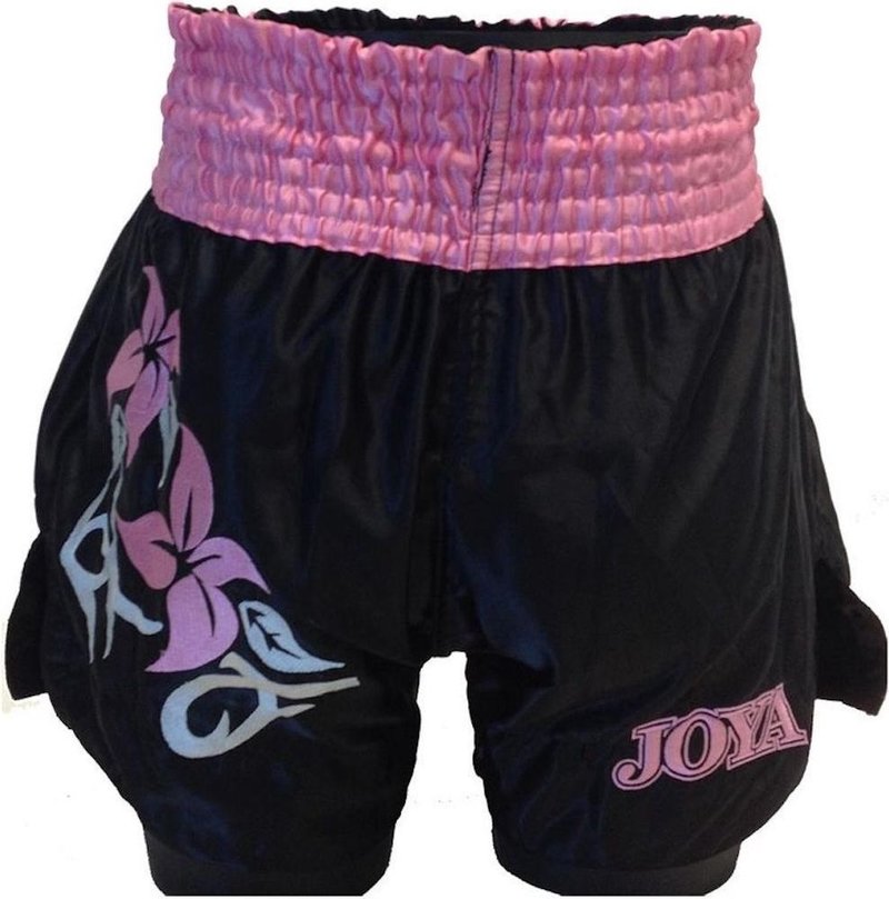 Joya Joya Girl Generation Muay Thai Kickbox-Shorts Schwarz Rosa