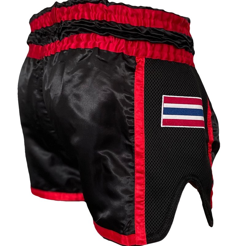 PunchR™  PunchR™ Muay Thai Short Super Mesh Black Red