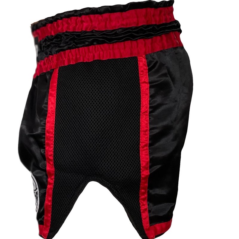 PunchR™  PunchR™ Muay Thai Short Super Mesh Black Red