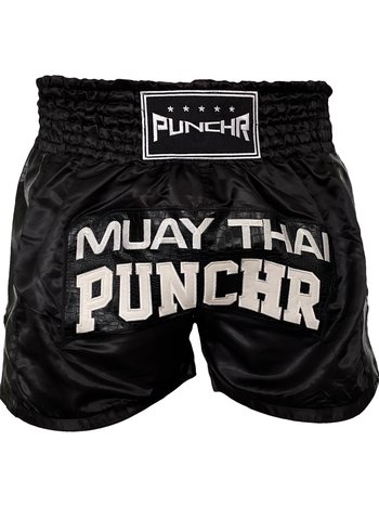 PunchR™  PunchR™ Muay Thai Kurzes Krokodil Schwarz Weiß