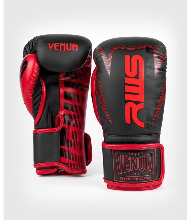 RWS x Venum Muay Thai Boxhandschuhe Schwarz Rot