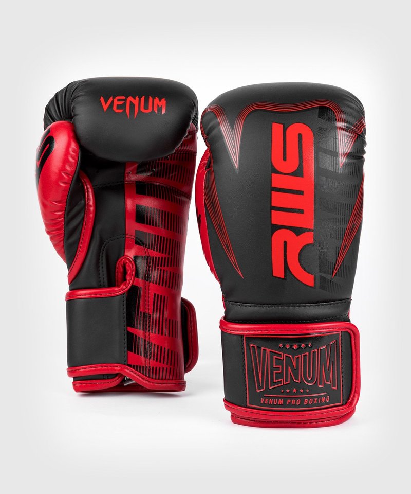 Venum RWS x Venum Muay Thai Bokshandschoenen Zwart Rood