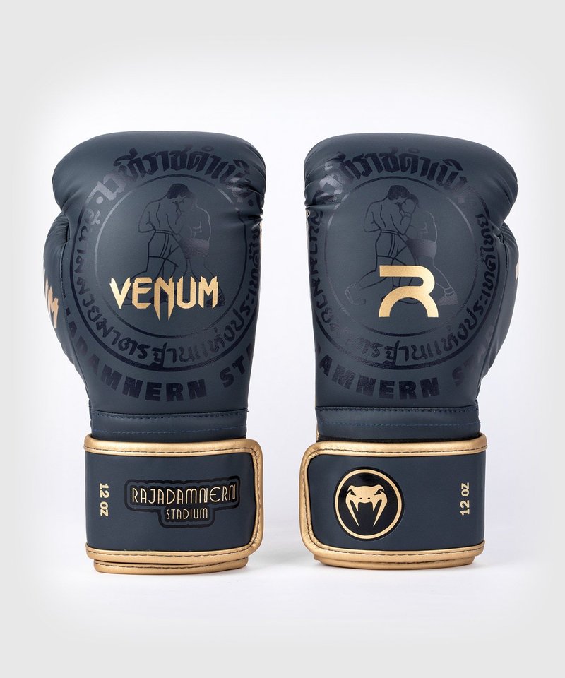 Venum RAJADAMNERN X Venum Boxhandschuhe Marineblau Gold