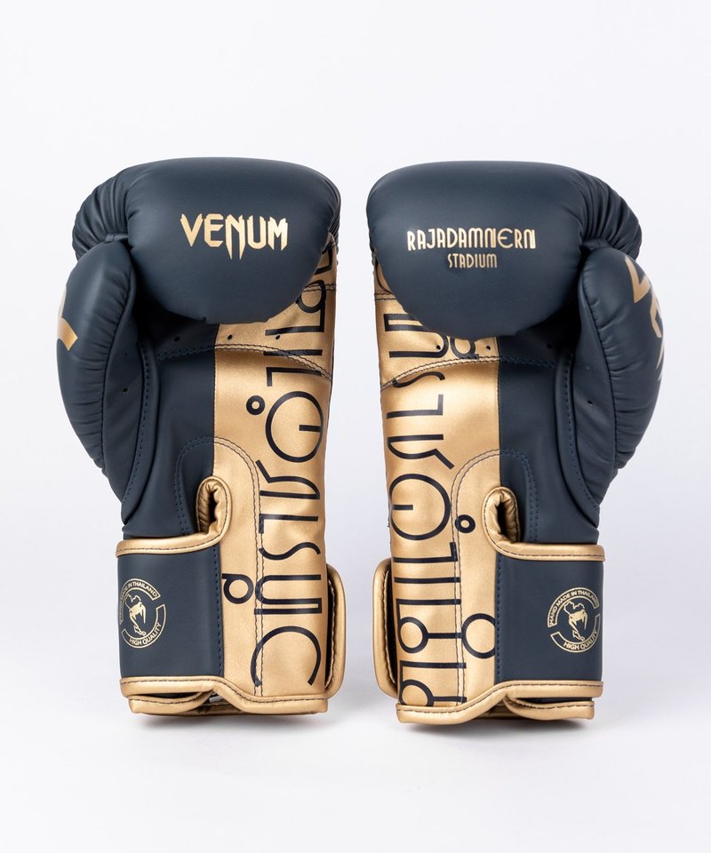 Venum RAJADAMNERN X Venum Boxhandschuhe Marineblau Gold