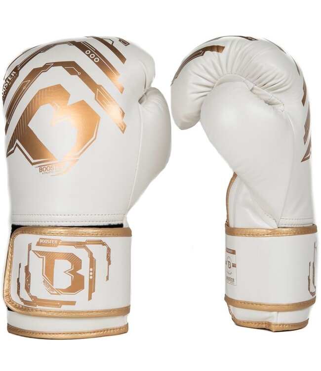 Booster Kids Elite V2.2 Bokshandschoenen Wit Goud