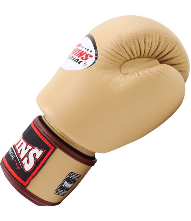 Twins Special BGVL3 Leather Boxing Gloves Latte – Muay Thai & Kickboxing