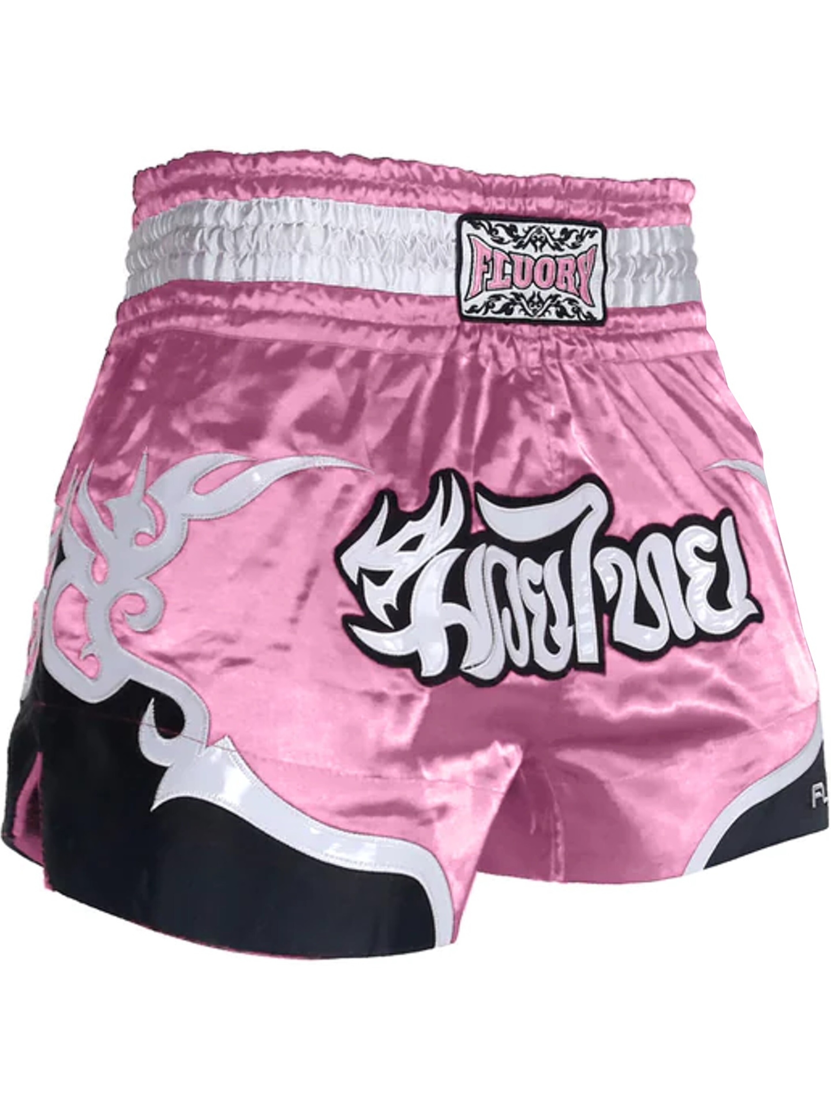 Pink Marble Print Pattern Muay Thai Boxing Shorts