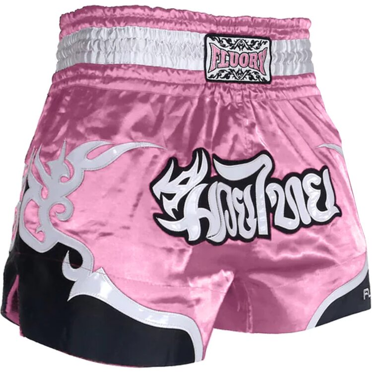 Fluory Muay Thai Short Kickboxing Short Tribal Pink FIGHTWEAR SHOP EUROPE