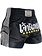 Fluory Fluory Muay Thai Shorts Kickboxen Hose Schwarz Silber MTSF51