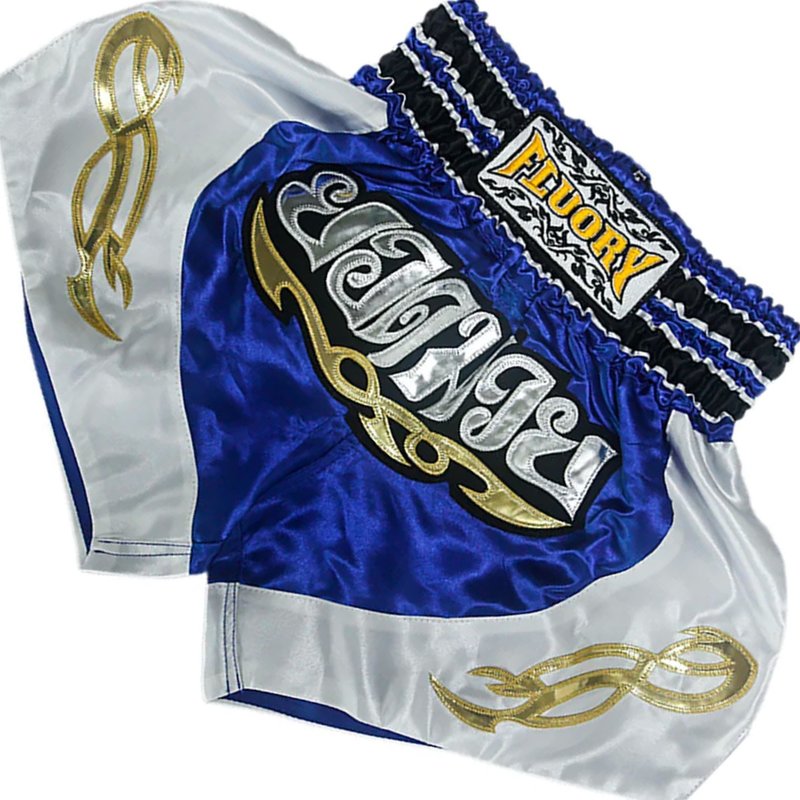 Fluory Fluory Kids Muay Thai Kickboks Broekje Blauw MTSF57