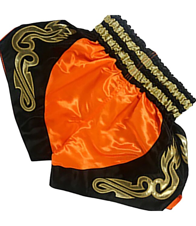 Fluory Fluory Kids Muay Thai Kickboxing Shorts Orange MTSF57