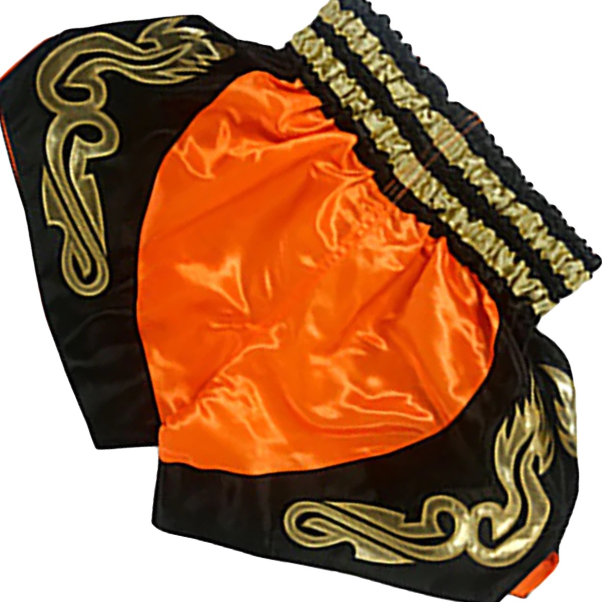 Fluory Kids Muay Thai Kickboxing Shorts Orange MTSF57 FIGHTWEAR SHOP