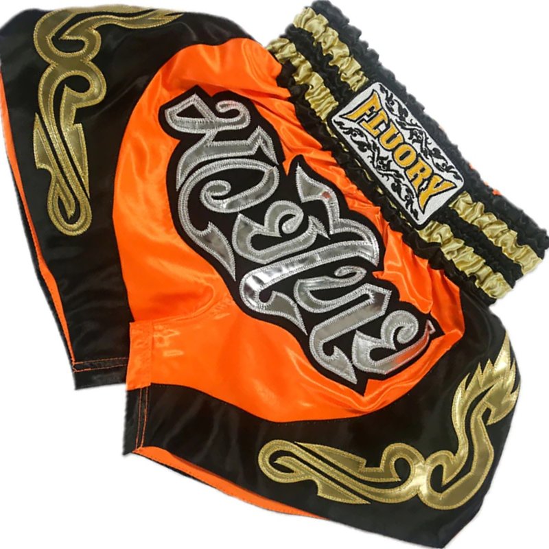 Fluory Fluory Kids Muay Thai Kickboxen Hose Orange MTSF57