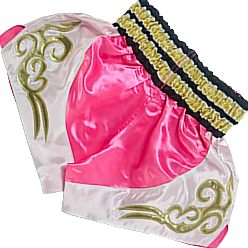 Fluory Fluory Kids Muay Thai Kickboxen Hose Rosa Gold MTSF57