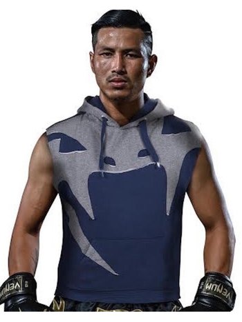 Venum Venum Attack Sleeveless Hoody Blue Grey