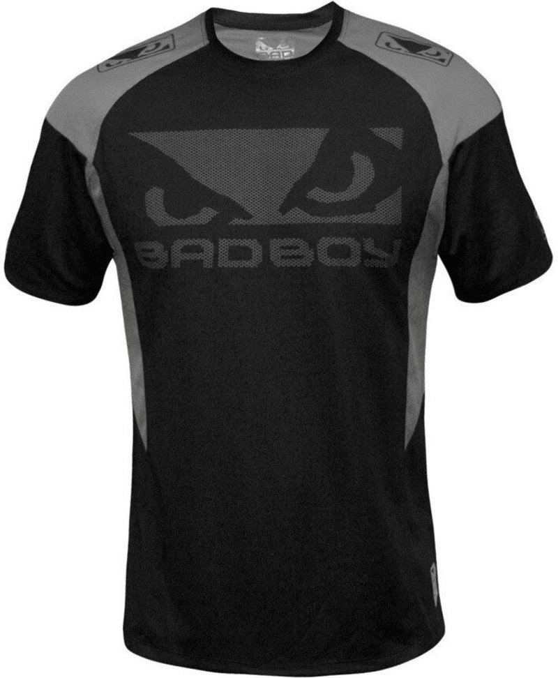 Bad Boy Bad Boy Performance Dry Fit Walk In T-Shirt Schwarz Grau