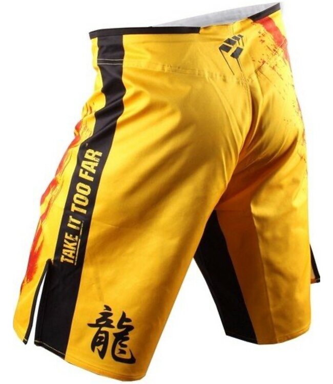 PunchTown FRAKAS eX Ode To The Dragon Fight Shorts Gelb