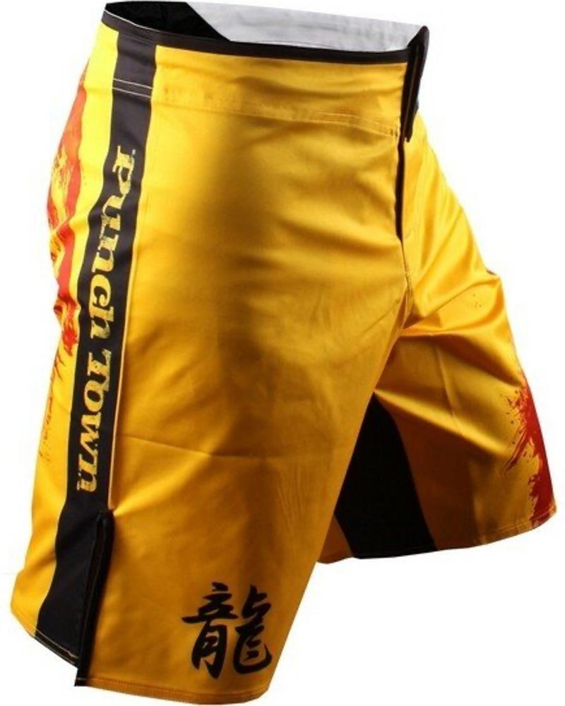 Punch Town PunchTown FRAKAS eX Ode To The Dragon Fight Shorts Gelb