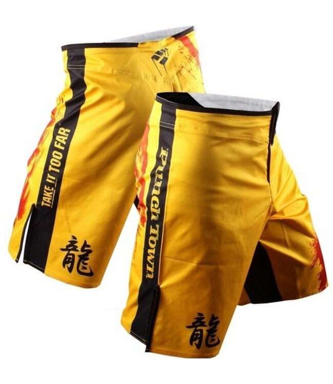 Punch Town PunchTown FRAKAS eX Ode To The Dragon Fight Shorts Geel
