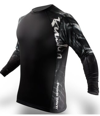PunchTown Rash Guard Ryushin Long Sleeve Black