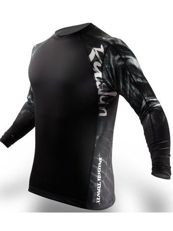 Punch Town PunchTown Rash Guard Ryushin Long Sleeve Black