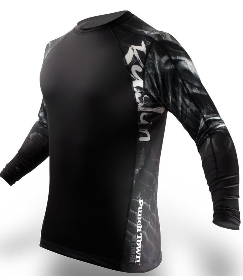 Punch Town PunchTown Rash Guard Ryushin Langarm Schwarz