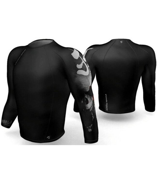 Punch Town PunchTown Rash Guard Deranged Long Sleeve Black