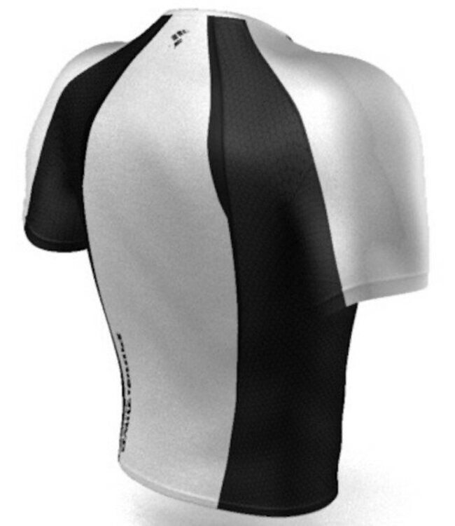Punch Town PunchTown Rash Guard Classic Short Sleeves White Black