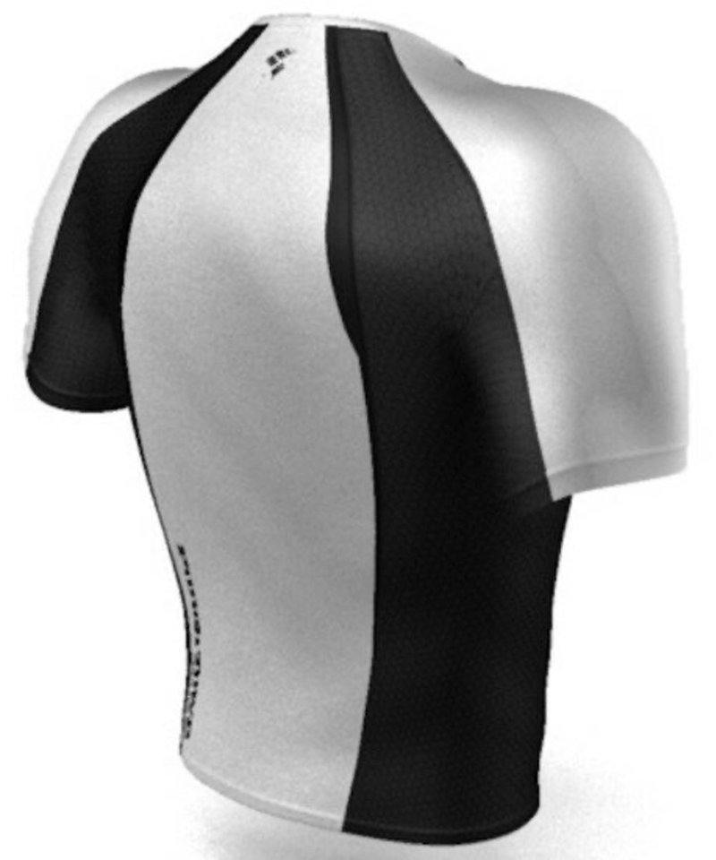 Punch Town PunchTown Rash Guard Classic Short Sleeves White Black