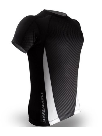 Punch Town PunchTown Rash Guard Dark Carbon Kurze Ärmel Schwarz