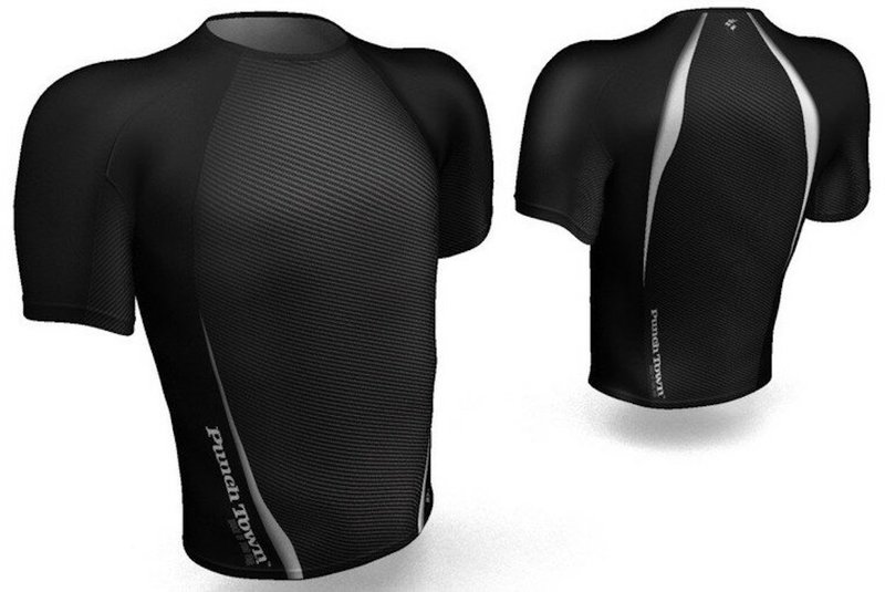 Punch Town PunchTown Rash Guard Dark Carbon Kurze Ärmel Schwarz