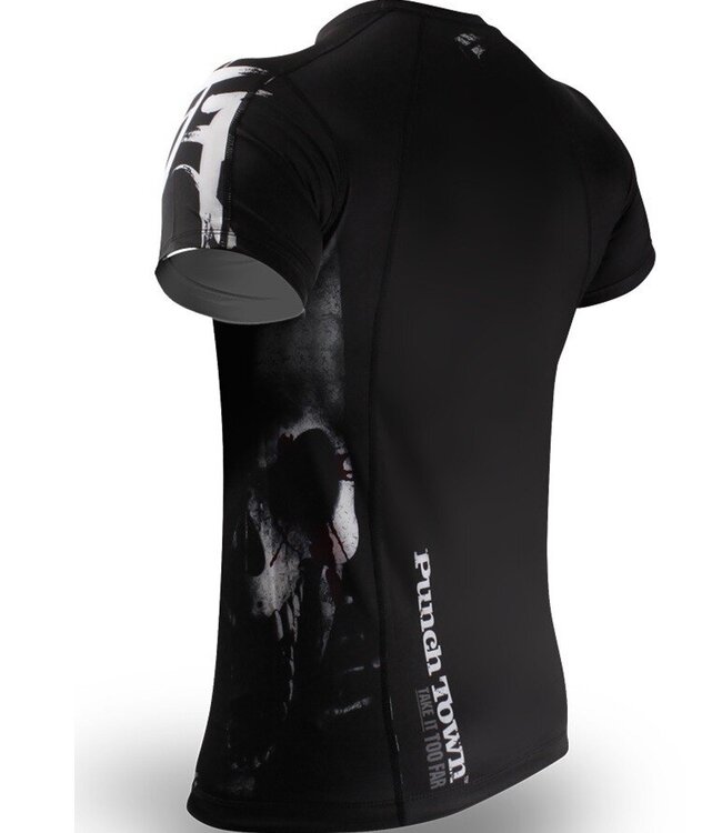 PunchTown Rash Guard Deranged Kurze Ärmel Schwarz