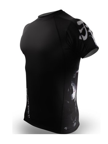 Punch Town PunchTown Rash Guard Deranged Kurze Ärmel Schwarz