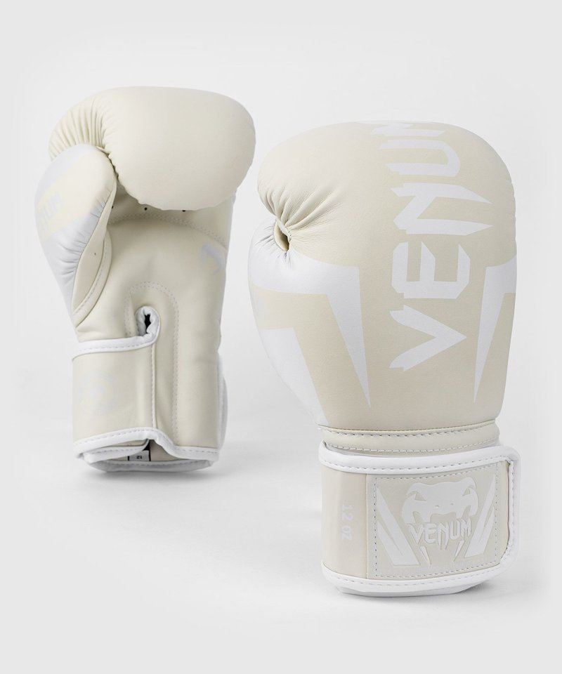 Venum Venum ELITE Boxhandschuhe Weiß auf Weiß Kickboxen