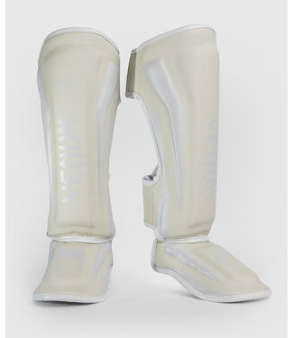 Venum ELITE Stand Up Kickboxing Shinguards White White