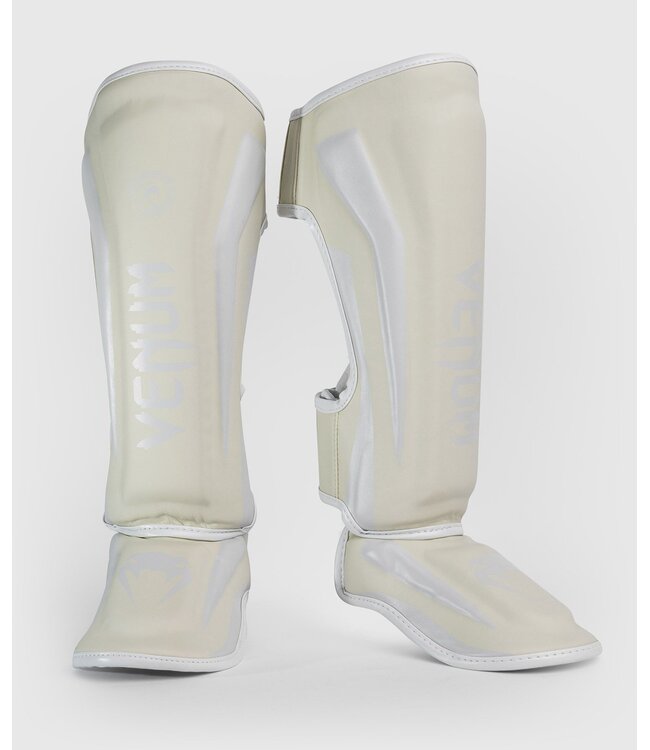 Venum Venum Elite Kickboks Scheenbeschermer Wit Wit Venum Gear