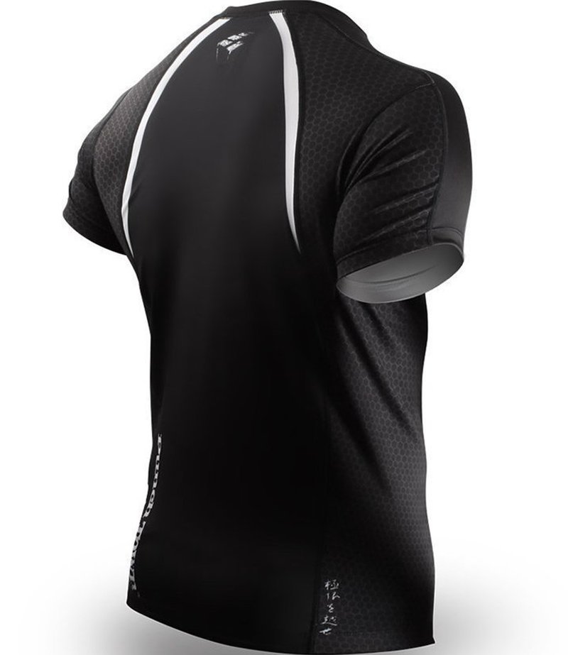 Punch Town PunchTown Rash Guard Classic Short Sleeves Black - Copy