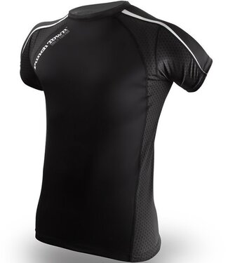 PunchTown PunchTown Rash Guard Classic Kurzarm Schwarz