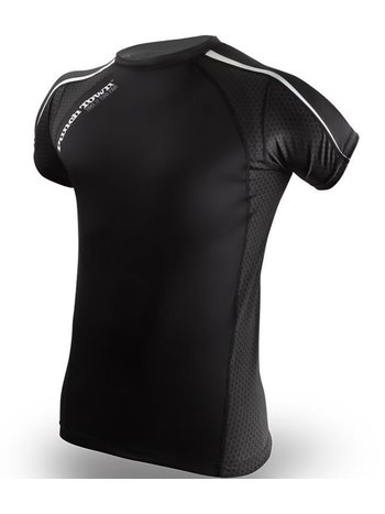 Punch Town PunchTown Rash Guard Classic Short Sleeves Black - Copy