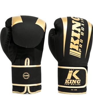 King Pro Boxing King Pro Boxing KPB/REVO 6 Boxhandschuhe Schwarz Gold