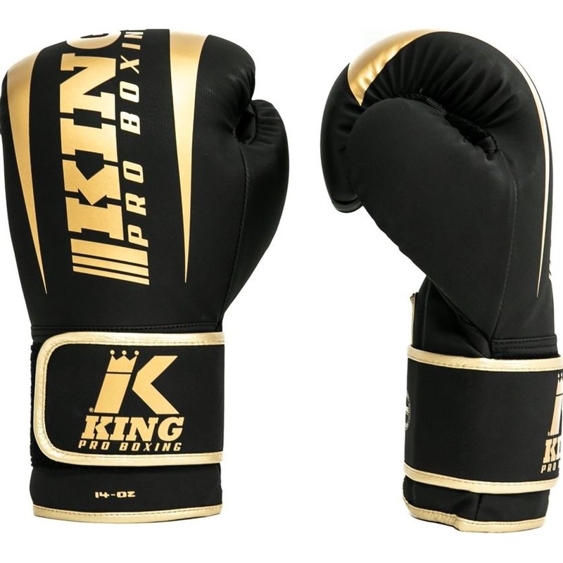 King Pro Boxing King Pro Boxing KPB/REVO 6 Bokshandschoenen Zwart Goud