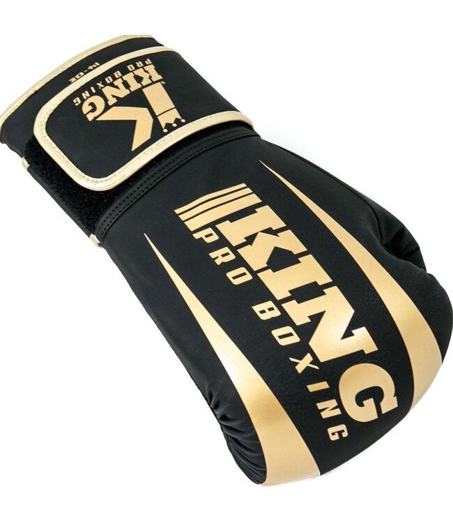 King Pro Boxing KPB/REVO 6 Boxhandschuhe Schwarz Gold