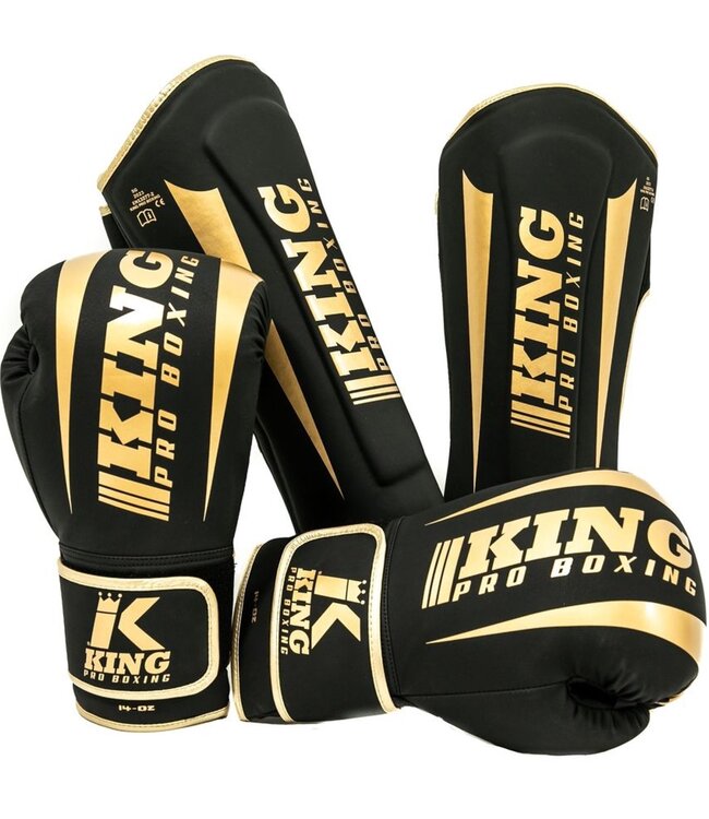 King Pro Boxing KPB/REVO 6 Bokshandschoenen Zwart Goud