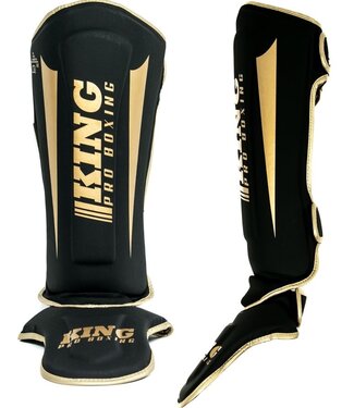 King Pro Boxing King Pro Boxing Schienbeinschützer KPB SG REVO 6 Schwarz Gold